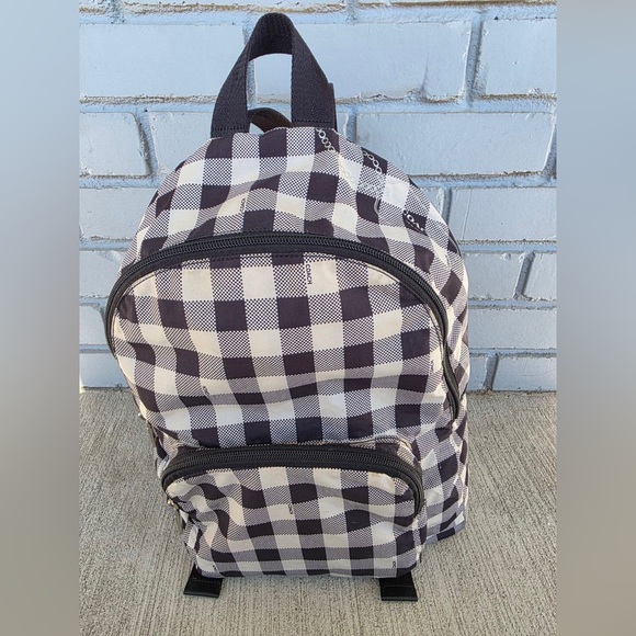 Checkered Black and White Men's Backpack